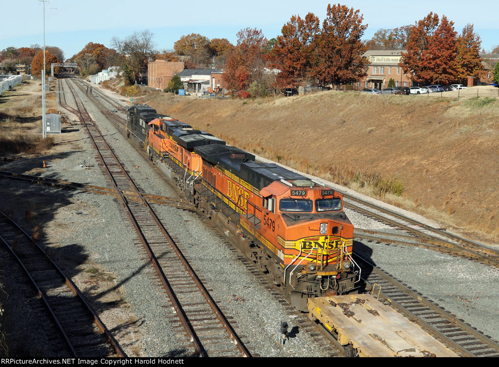 NS train O56 crosses Boylan Junction as it heads westbound